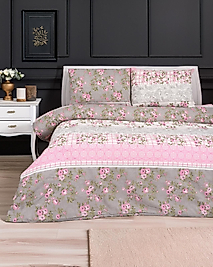 PAMUKLU TREND TEK KİŞİLİK  PEONY NEVRESİM SETİ ( ÇARŞAFSIZDIR )