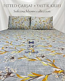 SARI LAVANTA TEK KİŞİLİK LASTİKLİ ÇARŞAF SETİ