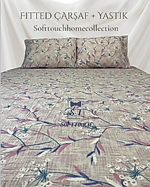 LİLA TEK KİŞİLİK LASTİKLİ ÇARŞAF SETİ