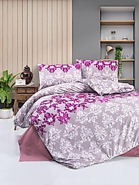 ISABELLA MOR RANFORCE ÇİFT KİŞİLİK NEVRESİM TAKIMI