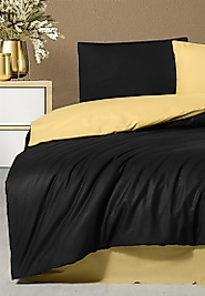 TREND SİYAH-SARI RANFORCE TEK KİŞİLİK NEVRESİM TAKIMI