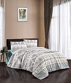 HANİM ETNİK RANFORCE TEK KİŞİLİK NEVRESİM TAKIMI