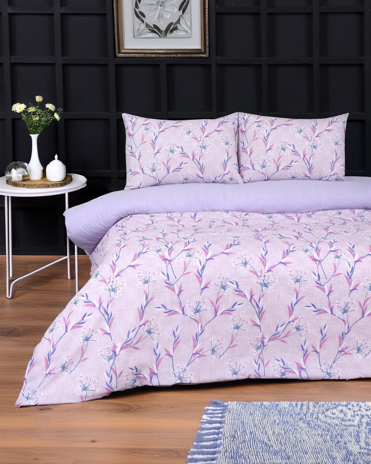 LİLA LAVANTA ÇİFT KİŞİLİK NEVRESİM TAKIMI