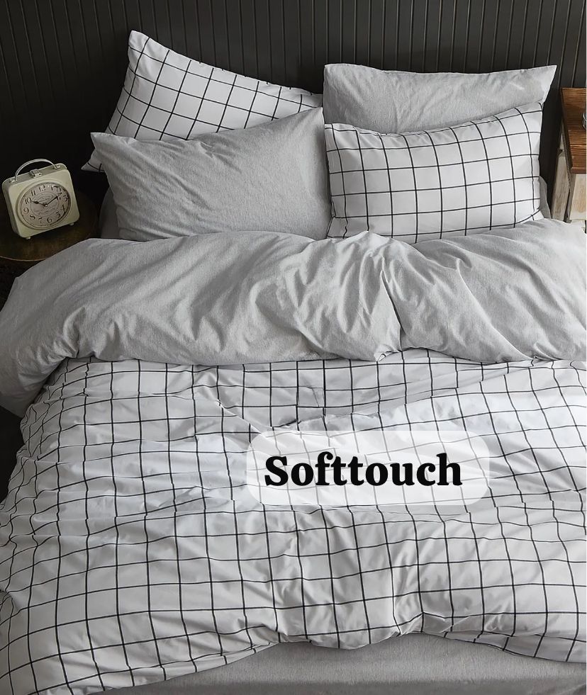 BEYAZ KARE TEK KİŞİLİK NEVRESİM TAKIMI