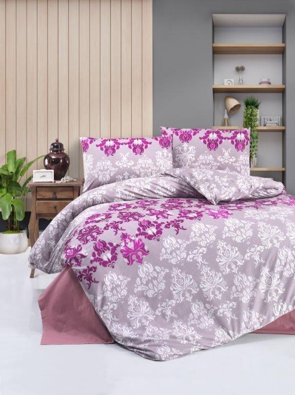 ISABELLA MOR RANFORCE ÇİFT KİŞİLİK NEVRESİM TAKIMI