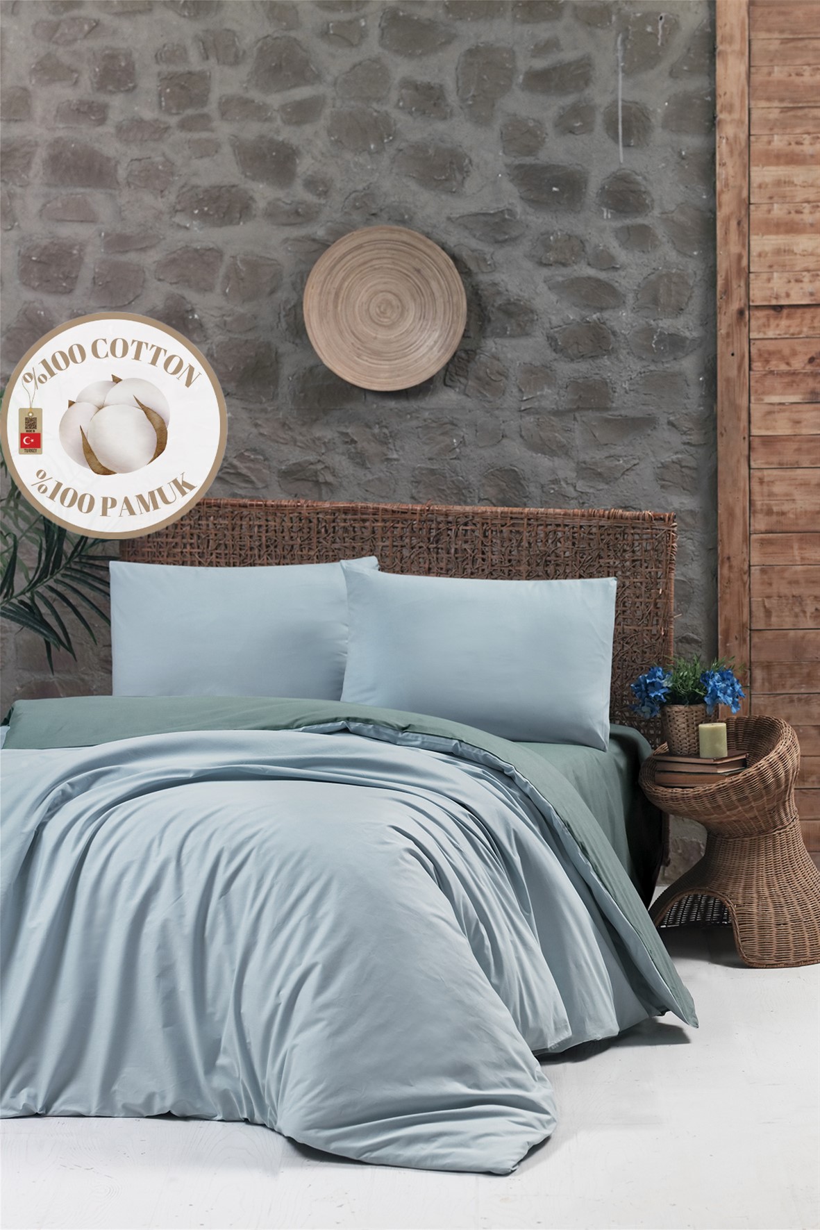 SERİL VILLACE RANFORCE TEK KİŞİLİK NEVRESİM TAKIMI