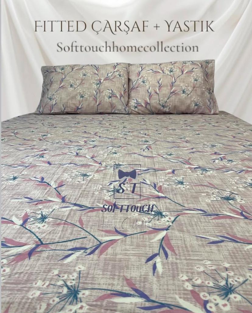 LİLA TEK KİŞİLİK LASTİKLİ ÇARŞAF SETİ